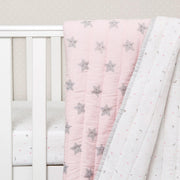 Buy Kids Blankets/ Quilts/ Dohar - Organic Cotton Quilt Sleepy Star Blanket Shawl | Quilt Throw Coverlet by Masilo on IKIRU online store