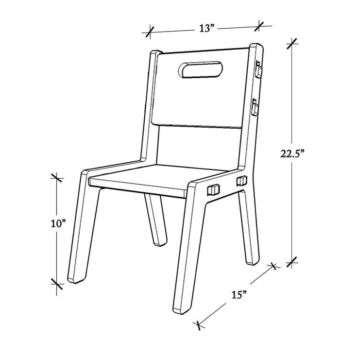 Buy Kids Furniture - Grey Guava Chair for Kids Study Table | Childrens Desk Chair by X&Y on IKIRU online store