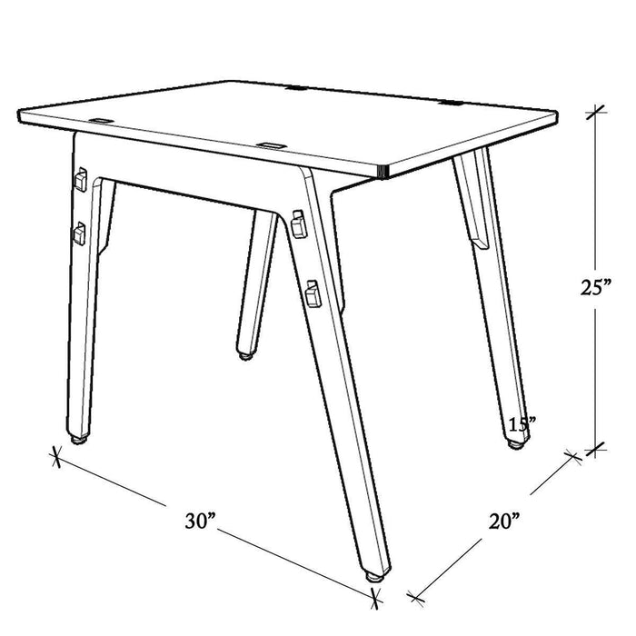 Buy Kids Table - Black Kiwi Table for Child Room | Kids Child Study Desk by X&Y on IKIRU online store