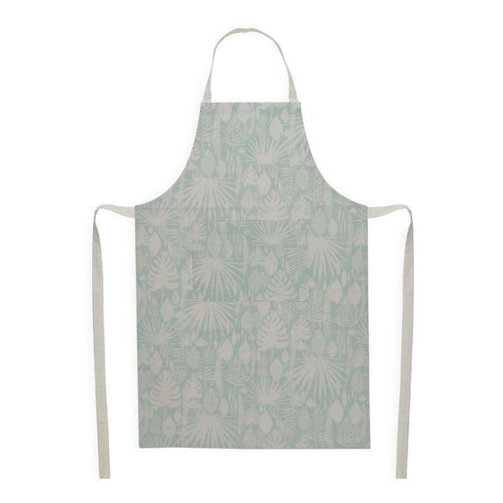 Cotton Floral Printed Apron for Women with Front Pocket