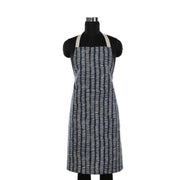 Buy Kitchen Apron - Cotton Printed Apron Navy Blue and White by Home4U on IKIRU online store