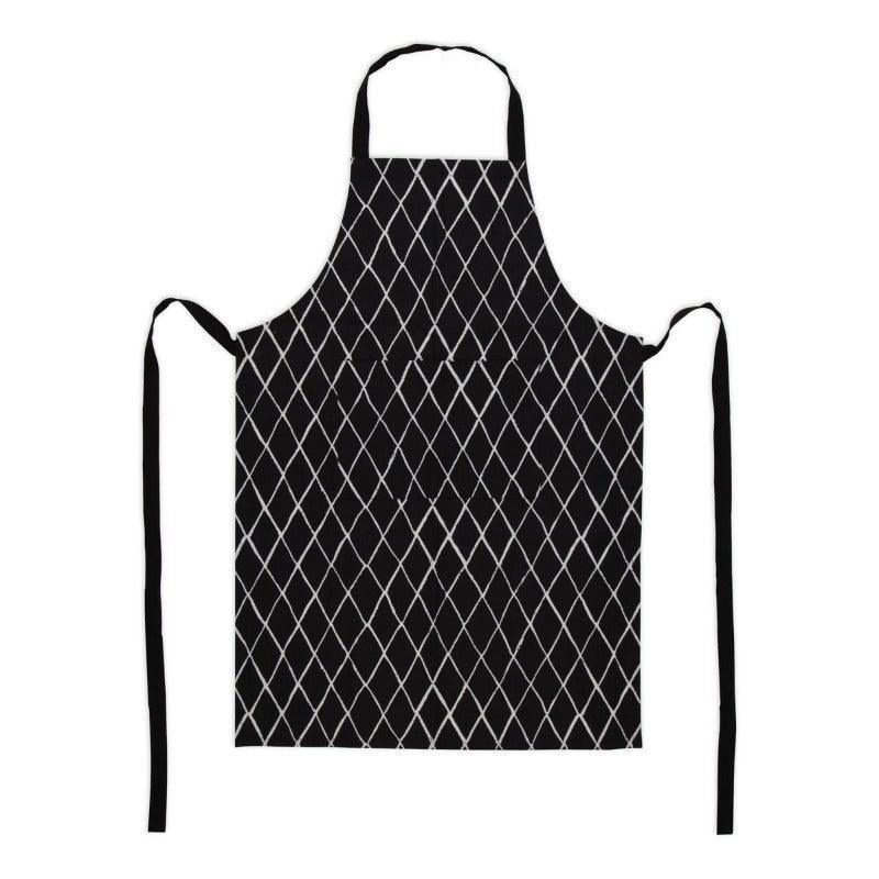 Buy Kitchen Apron - Trapunta Black and White Cotton Apron For Women | Kitchen Essentials by Home4U on IKIRU online store