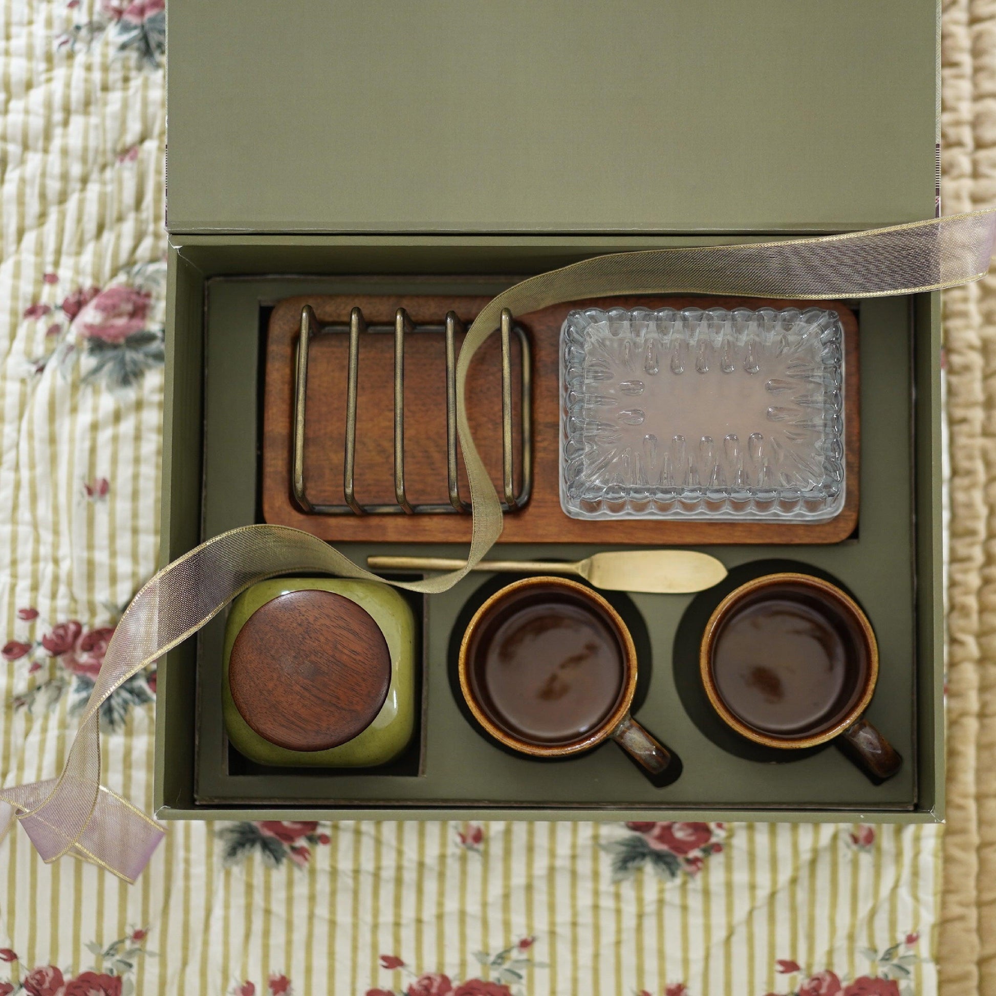 Buy Kitchen Utilities - Glass Bhor Breakfast Gift Hamper Box Set Of 5 For kitchenware And Gifting by Courtyard on IKIRU online store