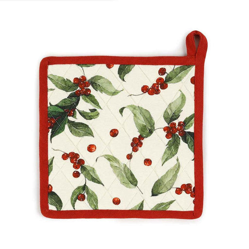 Buy Kitchen Utilities - Stylish Cotton Leaf and Cherry Motifs Printed Pot Holder For Kitchen & Dining by Home4U on IKIRU online store