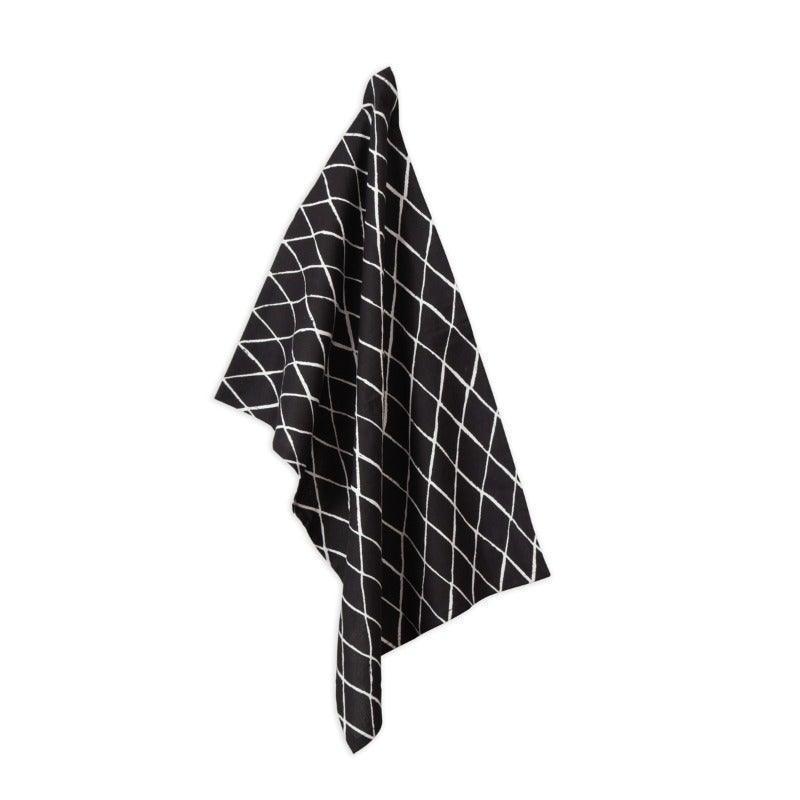 Buy Kitchen Utilities - Trapunta Cotton Black And White Kitchen Towel | Kitchen Essentials by Home4U on IKIRU online store