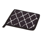 Buy Kitchen Utilities - Trapunta Cotton Black And White Pot Holder | Kitchen Essentials by Home4U on IKIRU online store
