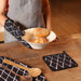 Buy Kitchen Utilities - Trapunta Cotton Black And White Pot Holder | Kitchen Essentials by Home4U on IKIRU online store