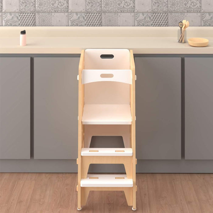 Buy Learning and Play - Yellow Lychee Toddlers Kitchen Learning Tower | Kids Play Step Stool by X&Y on IKIRU online store