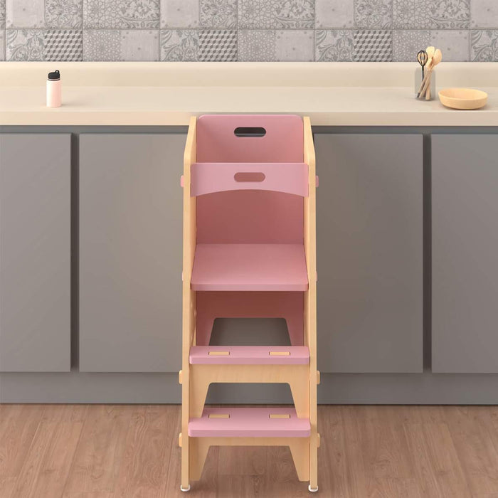 Buy Learning and Play - Yellow Lychee Toddlers Kitchen Learning Tower | Kids Play Step Stool by X&Y on IKIRU online store