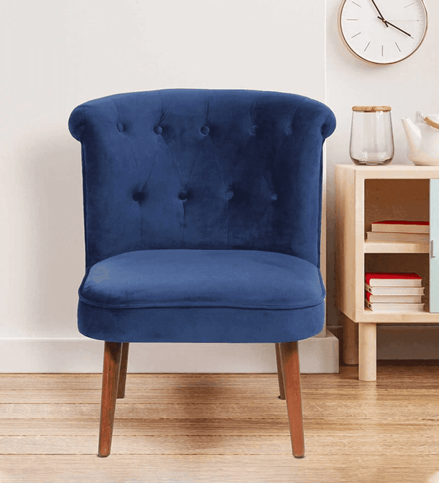 Buy Lounge Chair - Milano Slipper Chair Cushioned for Living Room | Lounge Wing Armchair by Muebles Casa on IKIRU online store