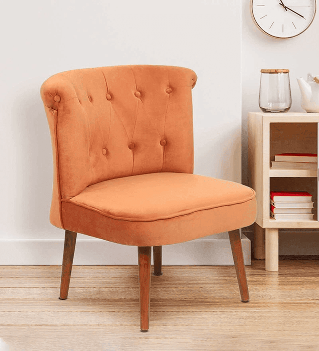 Buy Lounge Chair - Milano Slipper Chair Cushioned for Living Room | Lounge Wing Armchair by Muebles Casa on IKIRU online store