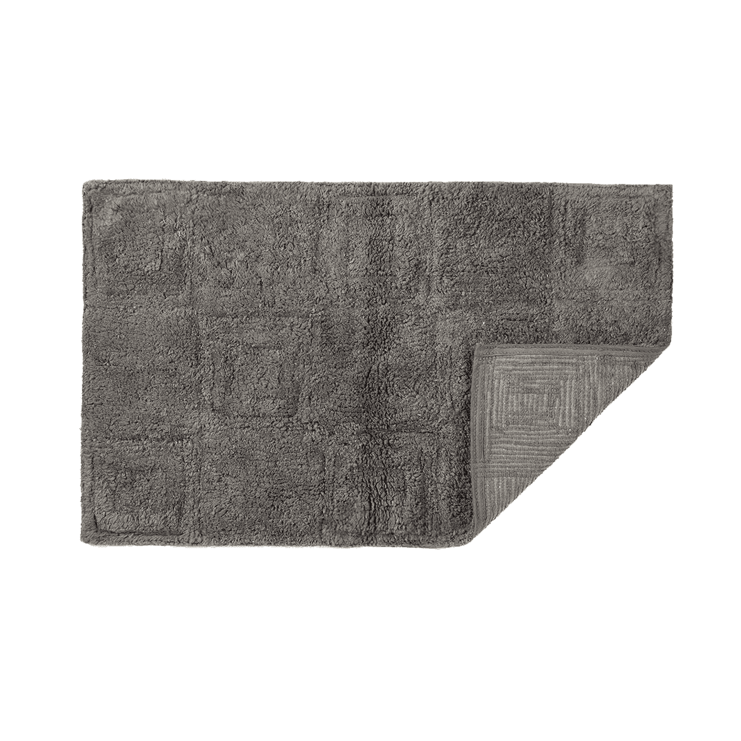 Buy Mats - Soft Cotton Bath Mat In Dark Grey Color by Home4U on IKIRU online store