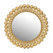 Buy Mirrors - Amagya Decorative Round Mirror- Golden Beaded Design by Home4U on IKIRU online store