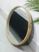 Buy Mirrors - Bamboo Mira Round Small Mirror | Circular Wall Mirror For Home Decor by Mianzi on IKIRU online store
