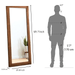 Buy Mirrors - Full Length Rectangular Floor Mirror | Wooden Frame Standing Mirror For Home by The home dekor on IKIRU online store