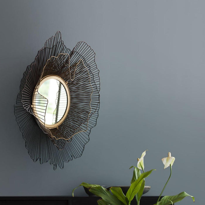 Buy Mirrors - Klimt Modern & Decorative Wall Mirror | Metal Finish Wall Decor For Home by Orange Tree on IKIRU online store
