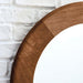 Buy Mirrors - Round Wall Mirror For Living Room | Wooden Frame Mirror For Home by The home dekor on IKIRU online store