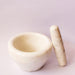 Buy Mortar & Pestle - Masala Pot Mortar and Pestle | White Marble Herbs Grinder by Byora Homes on IKIRU online store