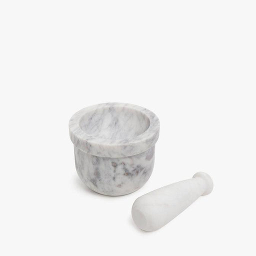 Buy Mortar & Pestle - White And Grey Marble Mortar and Pestle Set For Spices & Kitchen by Casa decor on IKIRU online store
