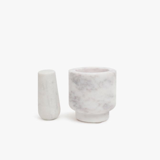 Buy Mortar & Pestle - White Marble Mortar and Pestle Set For Kitchenware And Home Utilities by Casa decor on IKIRU online store