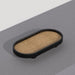 Buy Office Decor Selective Edition - Podium Bamboo & Cork Oval Tray | Black Platter For Home & Kitchen by Mianzi on IKIRU online store