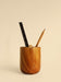 Buy Office desk accessories - Wooden Pen Holder| Wooden & Brass Storage Stand for Desk Organiser by Studio Indigene on IKIRU online store