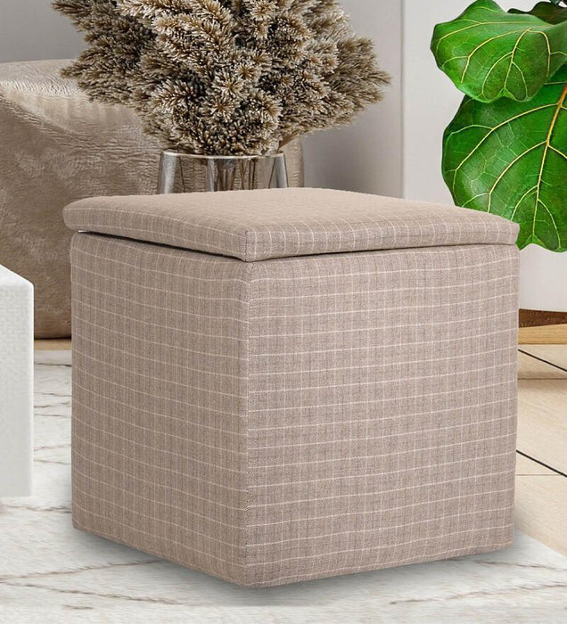 Buy Ottoman - Avika Ottoman Pouf with Cushion for Room | Footstool Chair Cushioned Seat by Muebles Casa on IKIRU online store