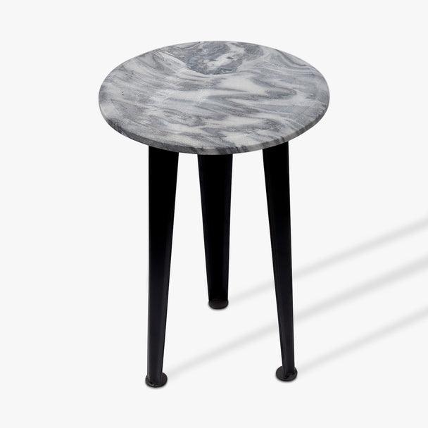 Buy Plant stand - Marble & Metal Round Top Plant Stand For Indoor And Outdoor Plantation by Casa decor on IKIRU online store