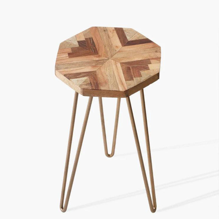 Buy Plant stand - Wooden Octagon Side Table | Minimal Plant Stand For Balcony & Indoor Planters by Casa decor on IKIRU online store
