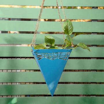 Buy Planter - Amory Pyramid Large Hanging Planter For Indoor & Outdoor Garden Decor by Restory on IKIRU online store