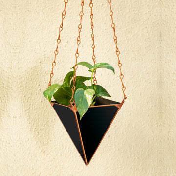 Buy Planter - Amory Pyramid Large Hanging Planter For Indoor & Outdoor Garden Decor by Restory on IKIRU online store