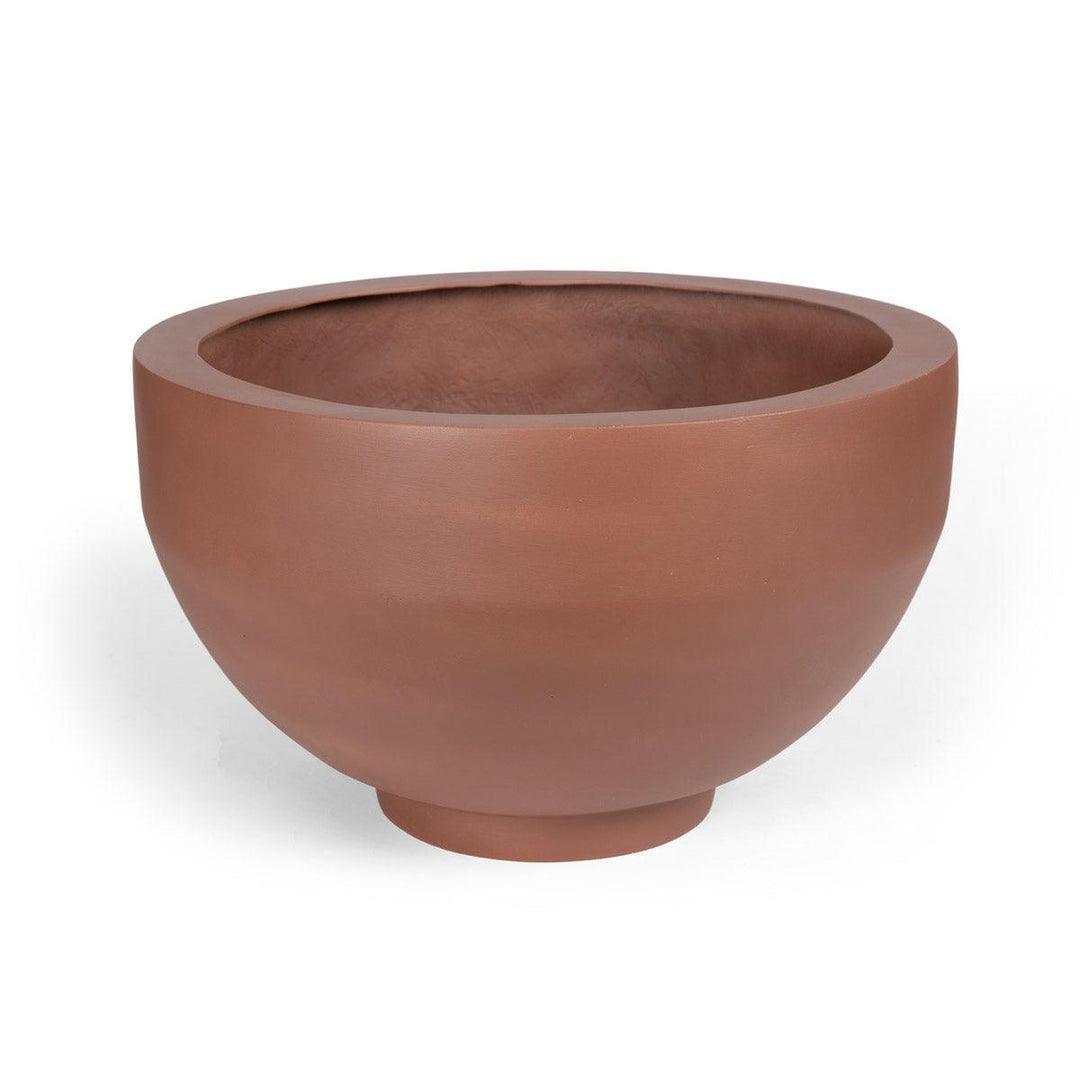 Buy Planter - Percival Decorative Bowl Shaped Brown Planter For Decor by Home4U on IKIRU online store