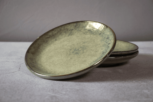 Buy Plates - Jaén Olive Green Side Quarter Plate Stoneware Finish For Dining Table & Gifting by The Table Fable on IKIRU online store