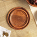 Buy Plates - Set of 2 Round Wooden Dinner Plates, Brown Color by Houmn on IKIRU online store
