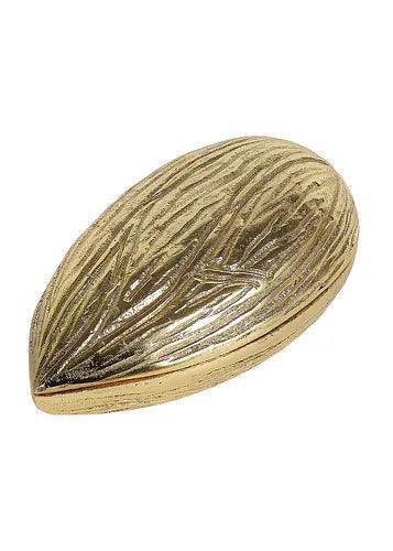 Buy Platter - Aluminium Pistachio Serving Platter | Decorative Golden Dry Fruit Tray For Home by Amaya Decors on IKIRU online store