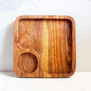 Buy Platter - CNC Wooden Coffee & Cookie Platter | Snack Serving Plate For Home & Kitchen by Byora Homes on IKIRU online store
