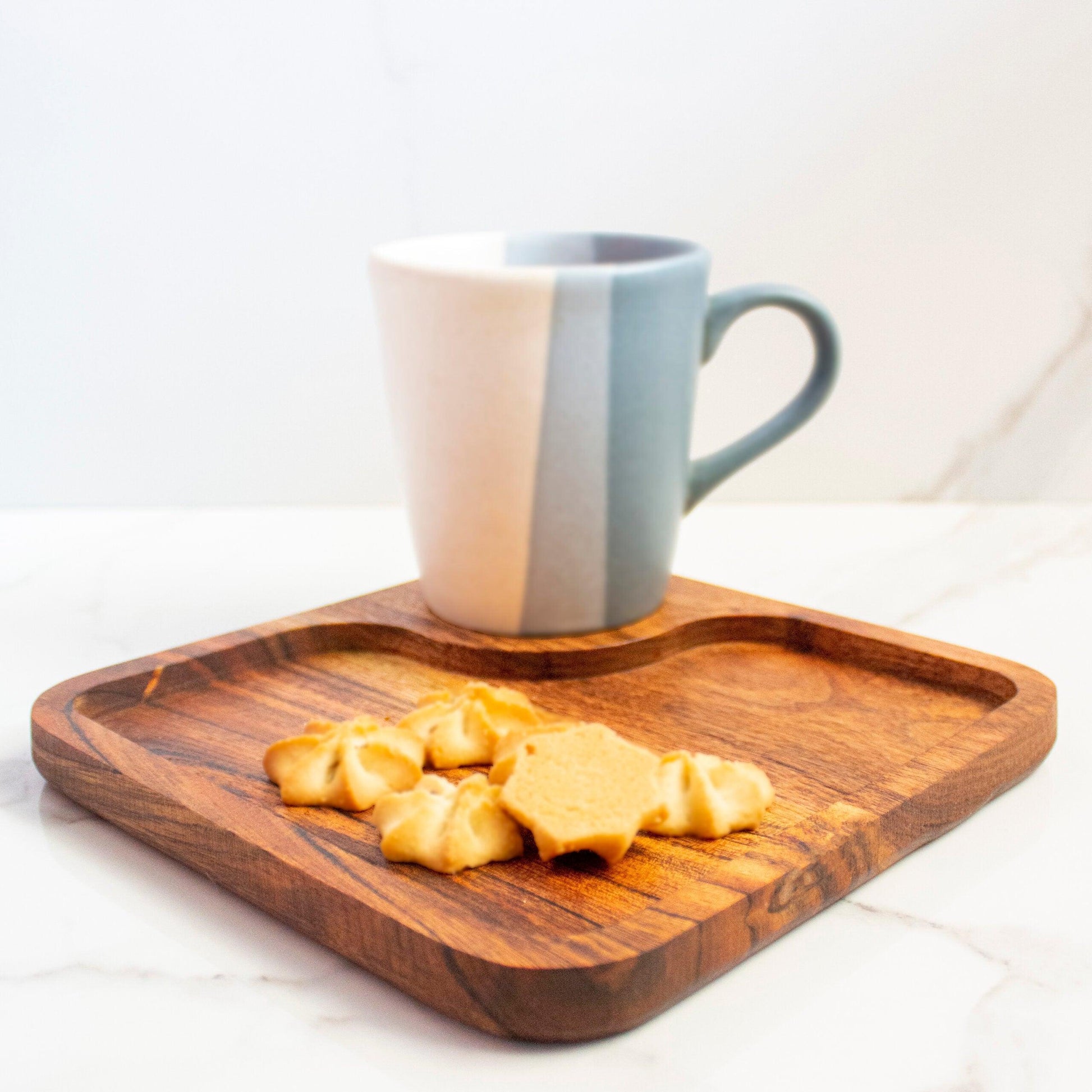 Buy Platter - CNC Wooden Coffee & Cookie Platter | Snack Serving Plate For Home & Kitchen by Byora Homes on IKIRU online store