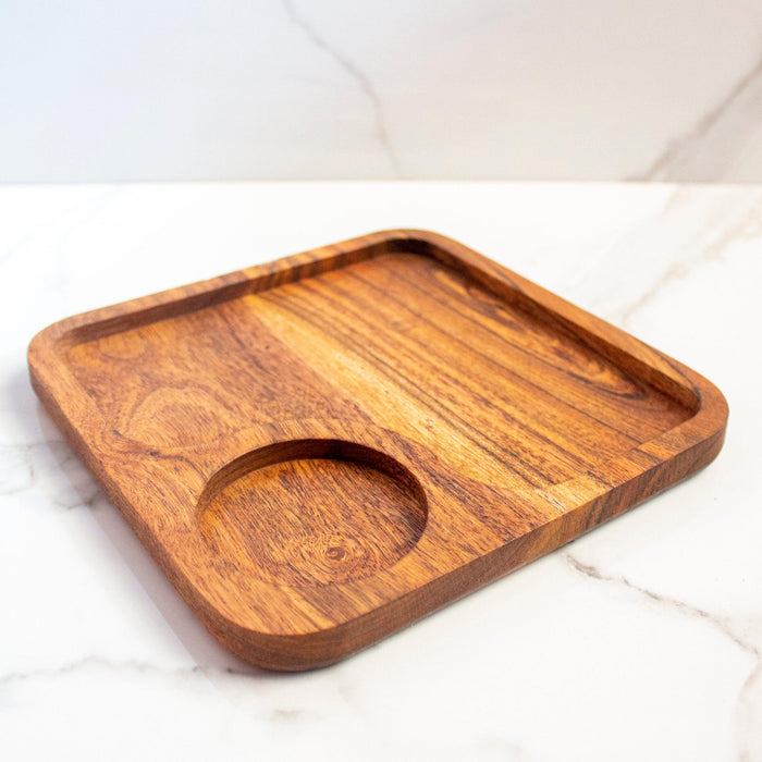 Buy Platter - CNC Wooden Coffee & Cookie Platter | Snack Serving Plate For Home & Kitchen by Byora Homes on IKIRU online store