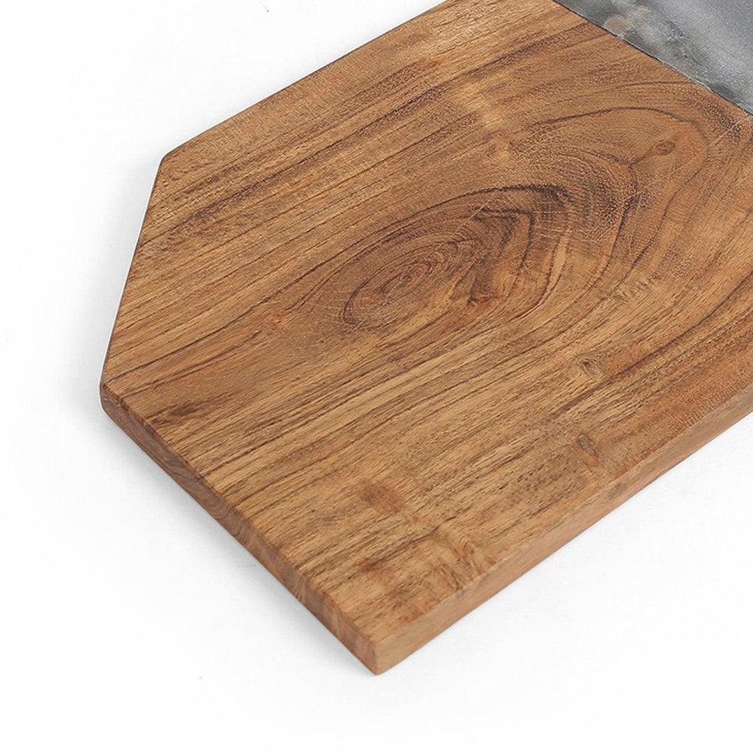 Buy Platter - Griffin Marble and Wooden Serving Platter | Cheese Platter For Dining Table by Home4U on IKIRU online store