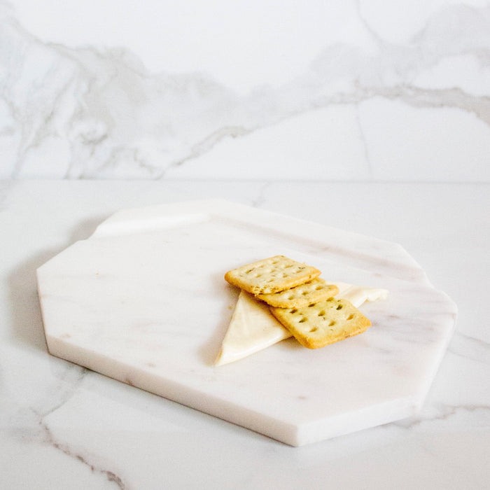 Buy Platter - Mini White Furrow Cheese Platter by Byora Homes on IKIRU online store