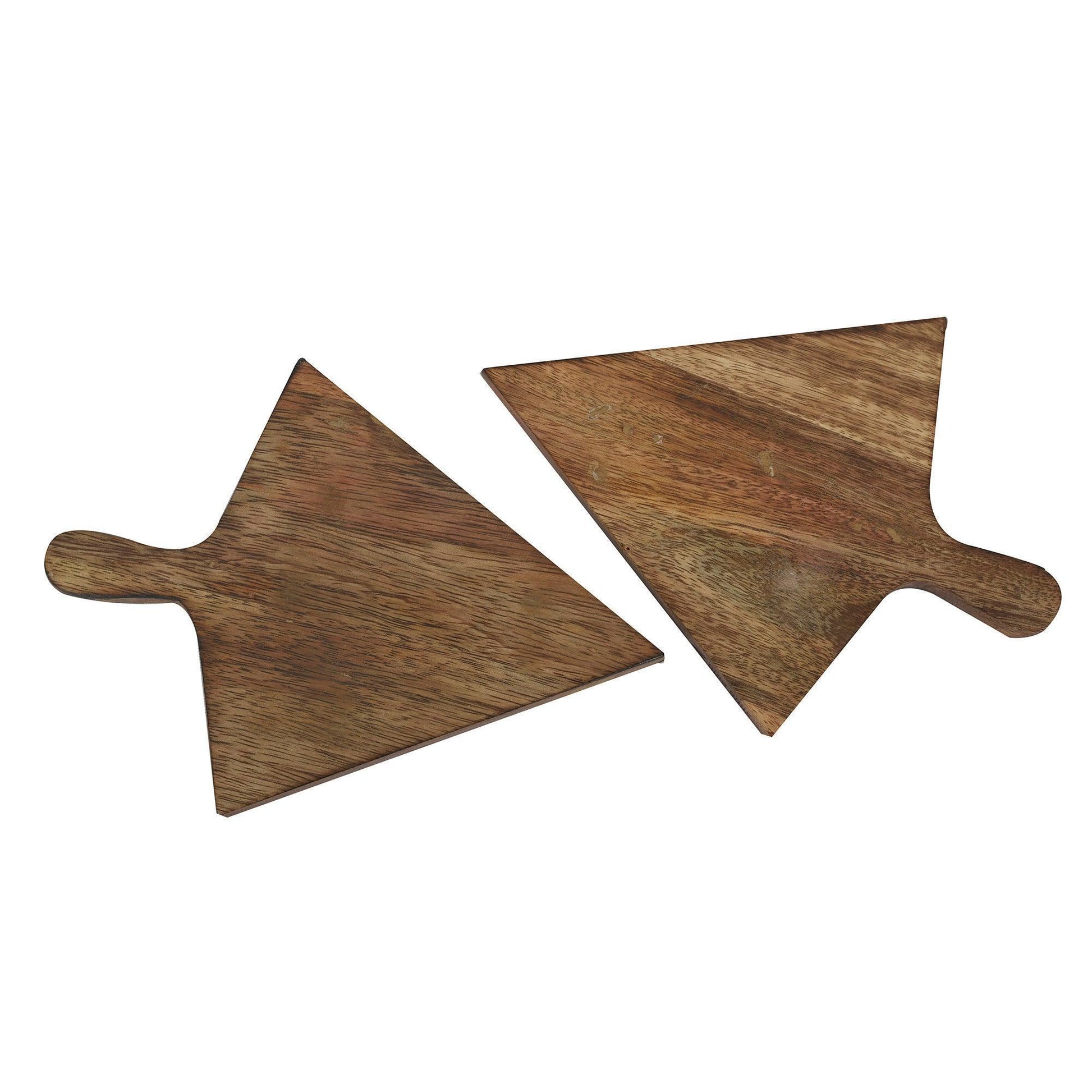 Buy Platter - Pizza Slice Shaped Wooden Serving Platter Set of 2 For Kitchen & Serveware by Manor House on IKIRU online store