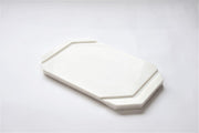 Buy Platter - White Furrow Cheese Platter | Serving Tray For KItchen by Byora Homes on IKIRU online store