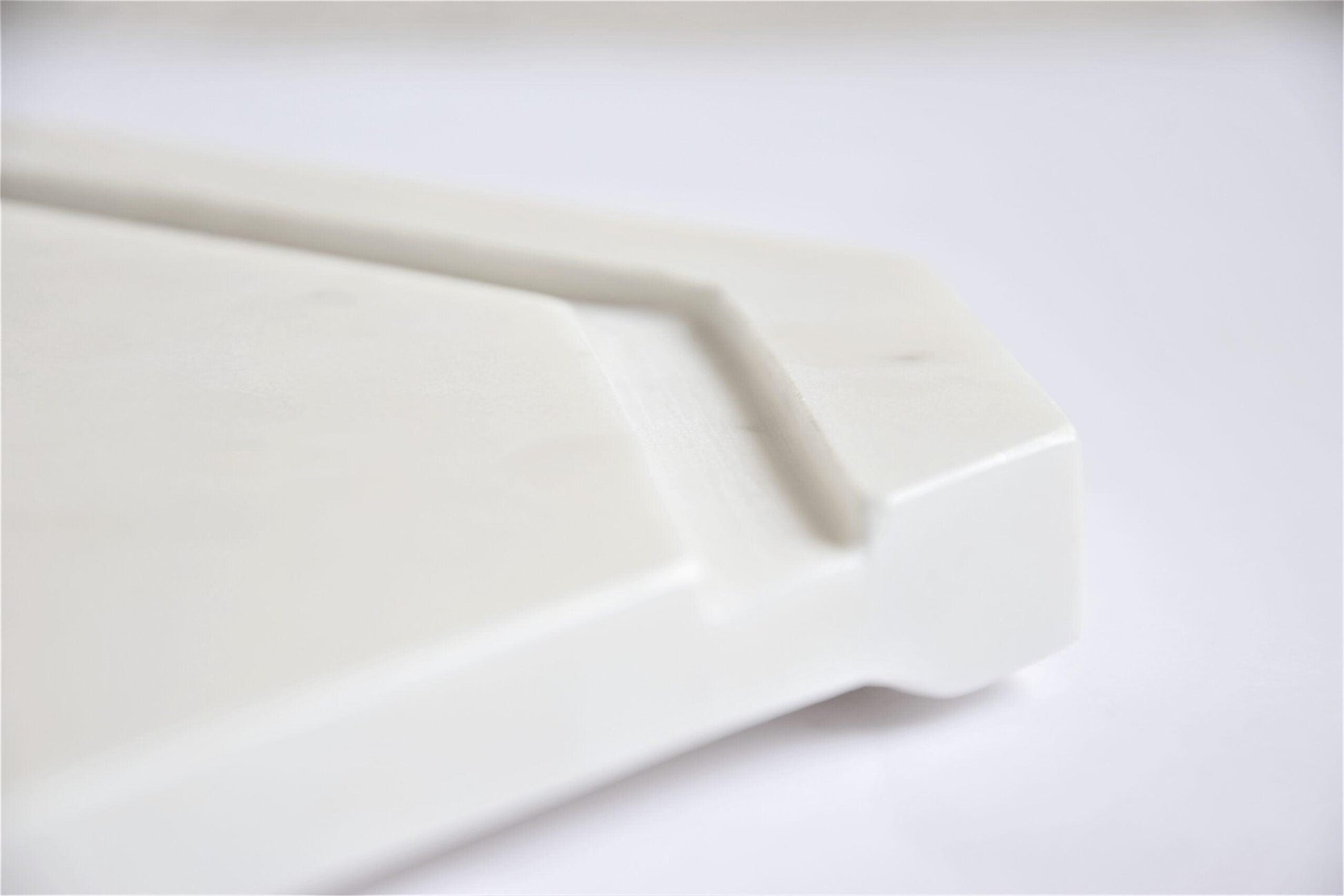 Buy Platter - White Furrow Cheese Platter | Serving Tray For KItchen by Byora Homes on IKIRU online store