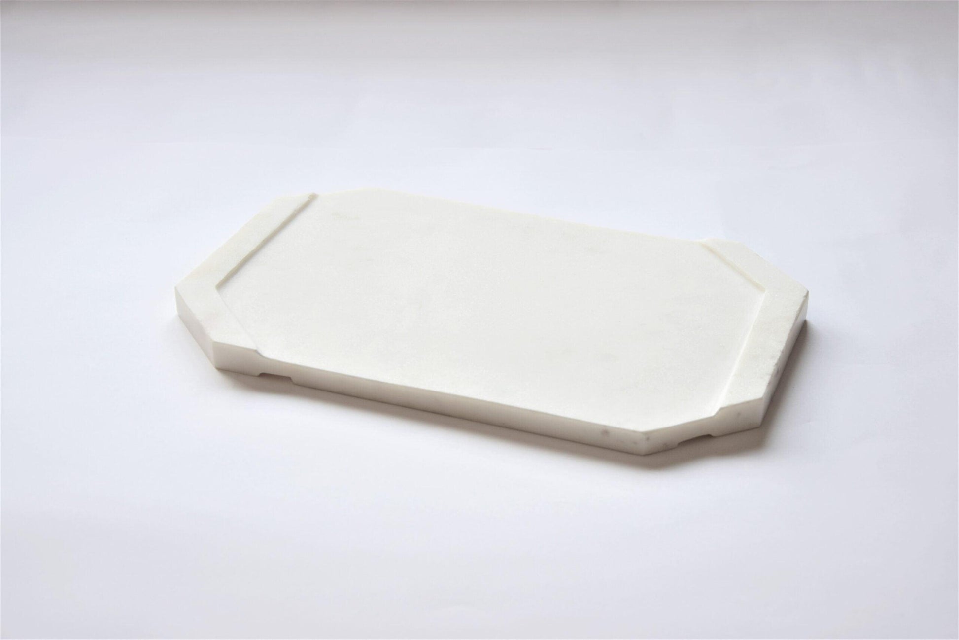 Buy Platter - White Furrow Cheese Platter | Serving Tray For KItchen by Byora Homes on IKIRU online store