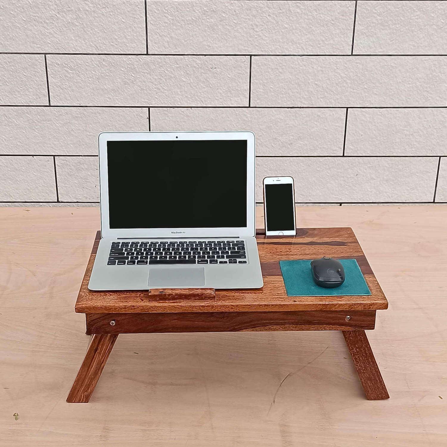 Buy Portable Table - Wooden Laptop & Study Table | Foldable Bed Table For Work And Home by The home dekor on IKIRU online store