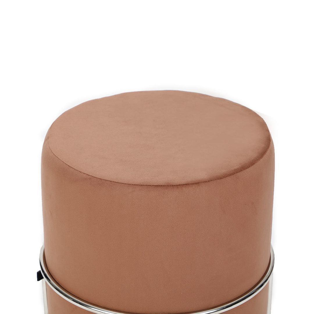 Buy Poufs - Round Pouf For Dressing Room & Living Room Velvet Finish by Home4U on IKIRU online store