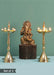 Buy Puja Essentials - Golden Brass Deepak Set Of 2 | Oil Lamp For Puja & Arti by Amaya Decors on IKIRU online store