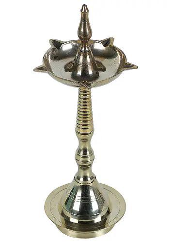 Buy Puja Essentials - Golden Brass Deepak Set Of 2 | Samai Diya For Puja Essentials by Amaya Decors on IKIRU online store