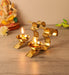 Buy Puja Essentials - Om Golden Akhand Diya Set Of 2 | Brass Tealight Holder Stand by Amaya Decors on IKIRU online store