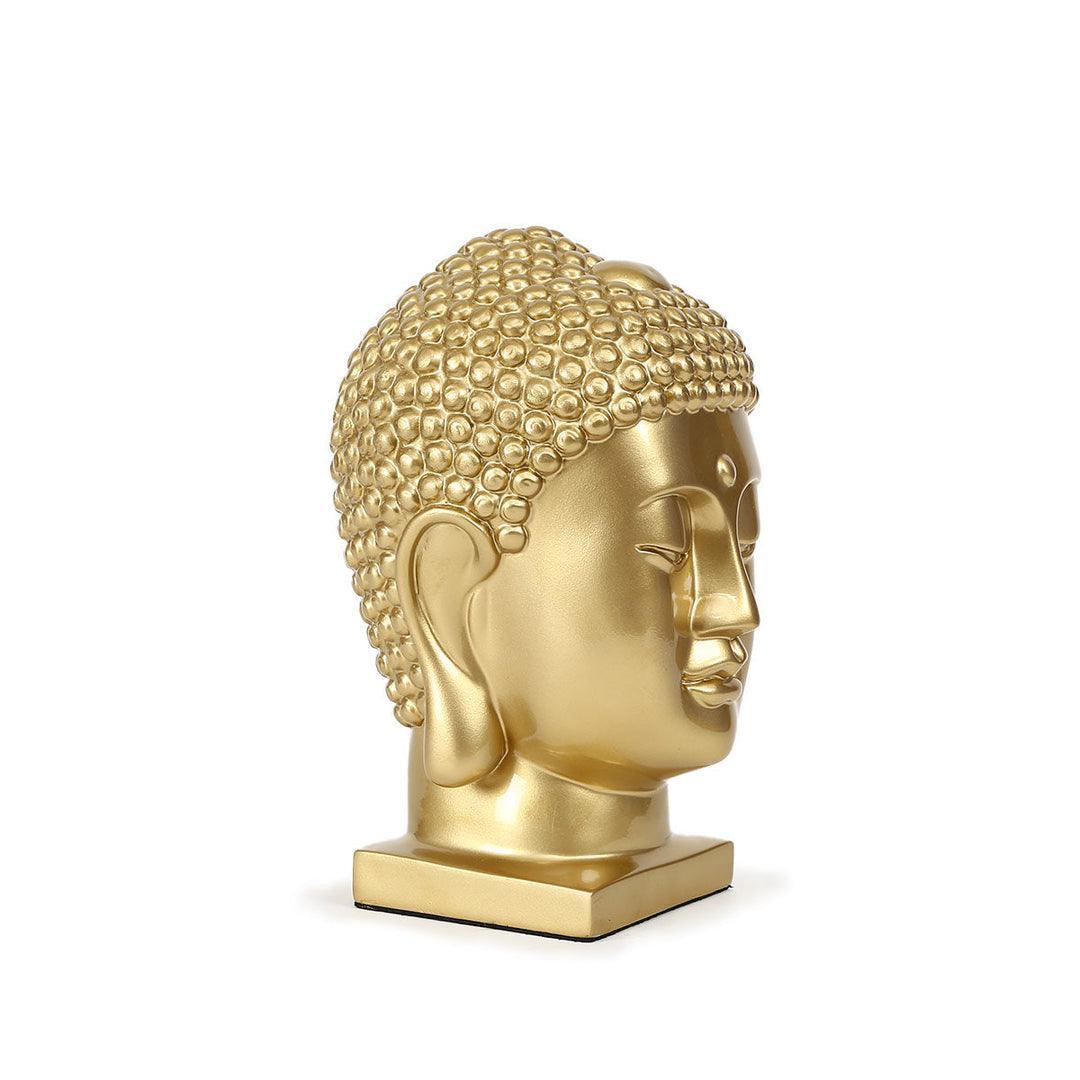 Buy Religious Idols - Decorative Golden Buddha Head | Showpiece for Table by Home4U on IKIRU online store